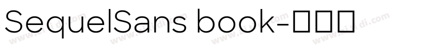 SequelSans book字体转换
